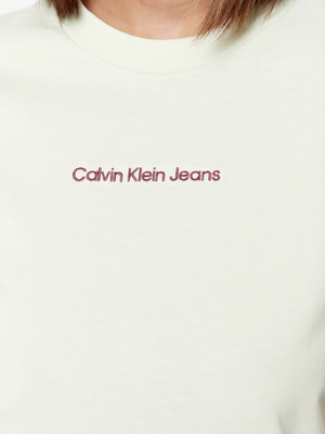 Calvin Klein dámske svetlo zelené tričko - L (LCE)