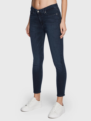 Calvin Klein dámske tmavomodré džínsy - 25/NI (1BJ)