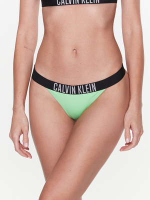 Calvin Klein dámske zelené plavky spodný diel - XS (LX0)