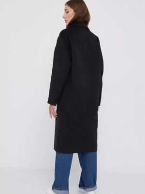 Calvin Klein dámsky čierny kabát - M (BEH)