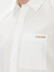 Calvin Klein pánska biela košeľa - M (YAF)