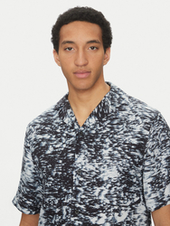 Calvin Klein pánska modročierna košeľa - S (0GY)