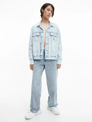 Calvin Klein pánska svetlomodrá džínsová bunda - M (1AA)