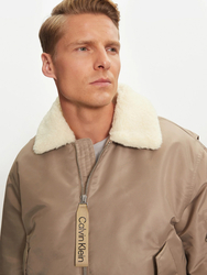 Calvin Klein pánska zelenohnedá bunda bomber - L (PAV)
