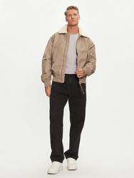 Calvin Klein pánska zelenohnedá bunda bomber - L (PAV)
