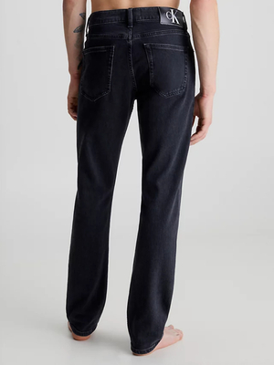 Calvin Klein pánske čierne džínsy AUTHENTIC STRAIGHT - 30/32 (1BY)