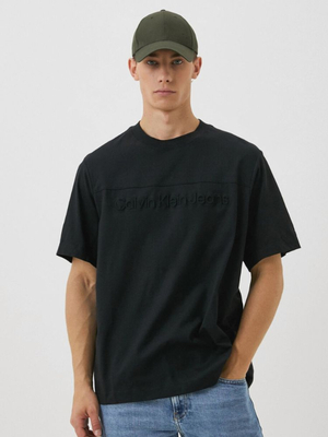 Calvin Klein pánske čierne tričko - M (BEH)