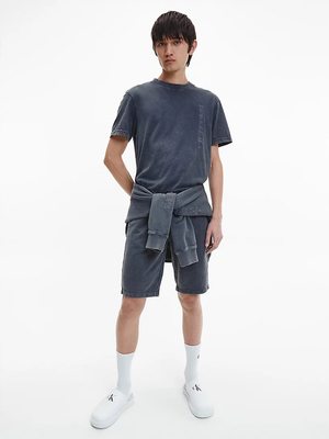 Calvin Klein pánske antracitové tričko - S (PT2)