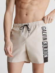 Calvin Klein pánske béžové plavky - S (ACE)