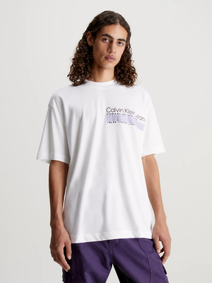 Calvin Klein pánske biele tričko - L (YAF)
