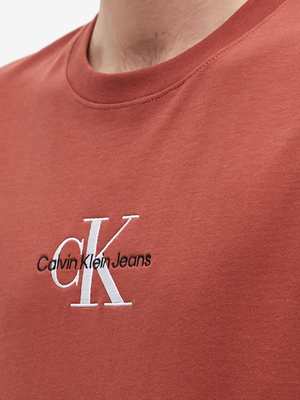 Calvin Klein pánske tehlové tričko - S (XLN)