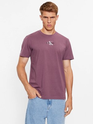 Calvin Klein pánske fialové tričko - M (VAC)