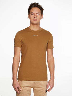Calvin Klein pánske hnedé tričko - M (GE4)