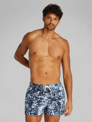 Calvin Klein pánske modročierne plavky - S (0GY)
