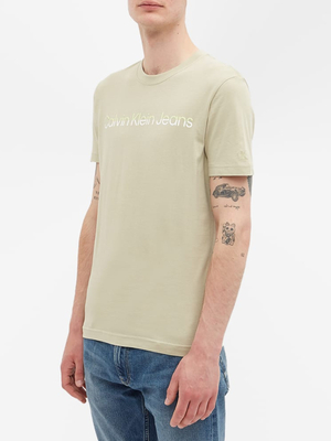 Calvin Klein pánske olivovo zelené tričko - L (RB8)