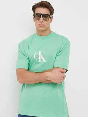 Calvin Klein pánske zelené tričko - S (L1C)