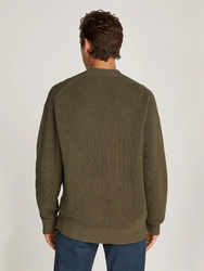 Calvin Klein pánsky khaki sveter - S (PFV)