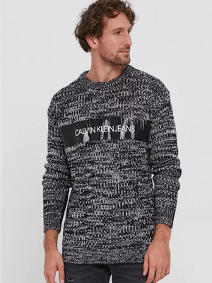 Calvin Klein pánsky žíhaný sveter - XL (YAF)