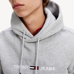 Tommy Jeans pánska sivá mikina s kapucňou - S (P01)