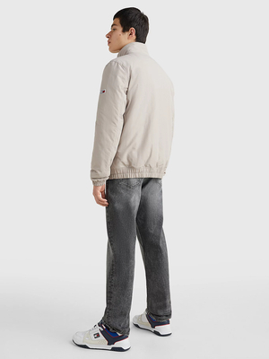 Tommy Jeans pánska béžová bunda ESSENTIAL  - L (RAZ)