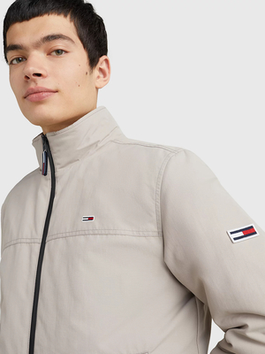 Tommy Jeans pánska béžová bunda ESSENTIAL  - L (RAZ)