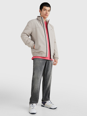 Tommy Jeans pánska béžová bunda ESSENTIAL  - L (RAZ)
