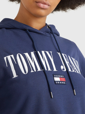 Tommy Jeans dámska modrá mikina ARCHIVE 2 HOODIE - XS (C87)