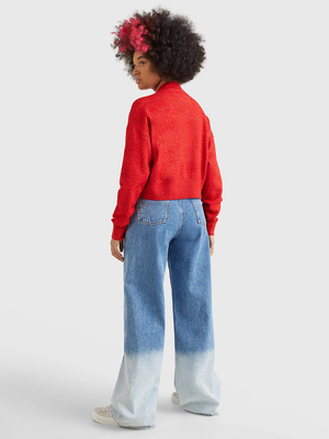 Tommy Jeans dámsky červený sveter - XS (XNL)