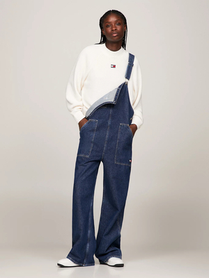 Tommy Jeans dámsky krémový sveter - S (YBH)