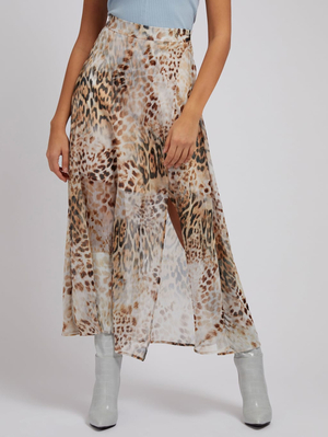 Guess dámska leopardia sukňa - XS (P12V)