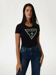 Guess dámske čierne tričko - XS (JBLK)