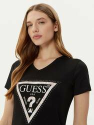 Guess dámske čierne tričko - L (JBLK)