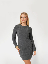 Guess dámske šedé šaty - XS (DGH)