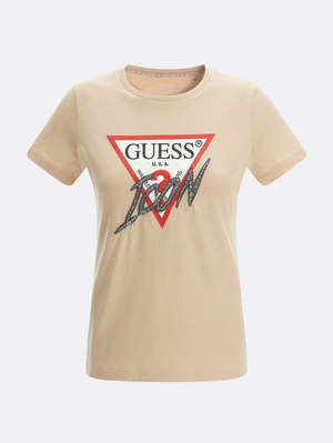 Guess dámske béžové tričko - XS (G1G2)