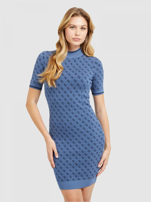 Guess dámske modré šaty - XS (F33B)