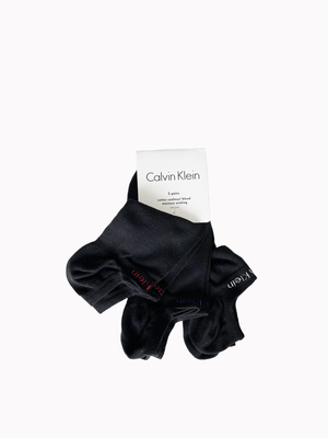 Calvin Klein pánske čierne ponožky 3pack - 000 (98)