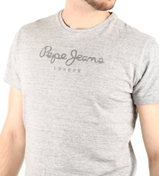 Pepe Jeans pánske šedé žíhané tričko - S (913)