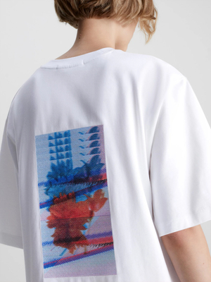 Calvin Klein dámske biele šaty MOTION  - S (YAF)