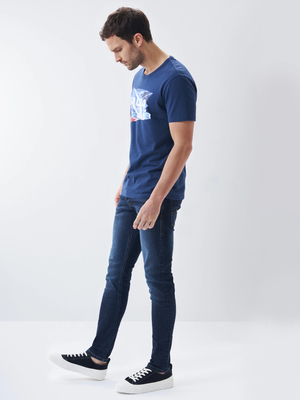 Salsa Jeans pánske tmavomodré tričko - L (8064)