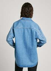 Pepe Jeans dámska denimová košeľa OVERSHIRT GLITTER - S (000)