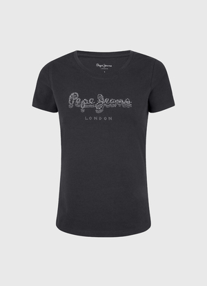 Pepe Jeans dámske čierne tričko BEATRICE - XS (999)