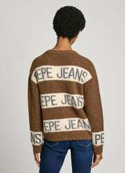Pepe Jeans dámsky hnedý sveter HELMI  - XS (880)
