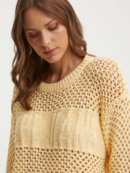 Pepe Jeans dámsky žltý sveter ISABELLA - XS (37)