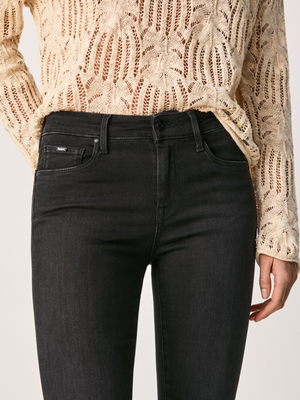 Pepe Jeans dámske čierne džínsy Zoe - XS (0)