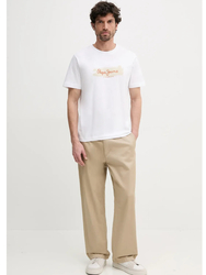 Pepe Jeans pánske biele tričko - L (800)
