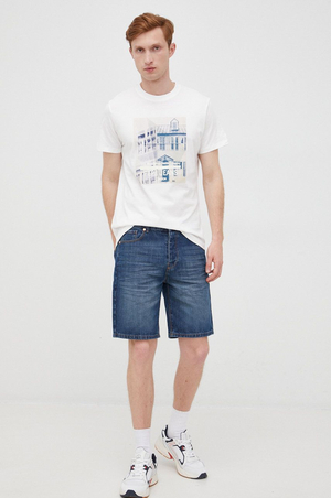 Pepe Jeans pánske biele tričko TELLER - M (800)