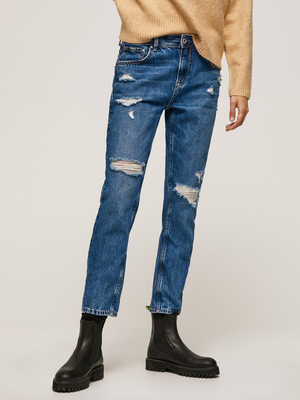 Pepe Jeans dámske modré džínsy Violet - 25/R (000)