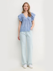 Pepe Jeans dámska modrá blúzka Dame - XS (563)