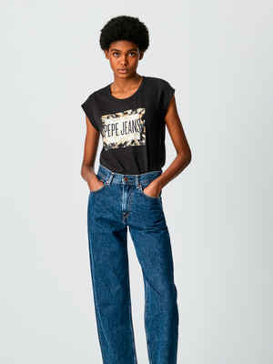 Pepe Jeans dámske čierne tričko CORINNE - XS (987)