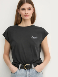 Pepe Jeans dámske čierne tričko LORENA - L (999)